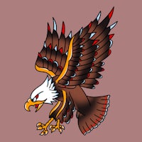 bald eagle tattoo vector | price 1 credit usd $1