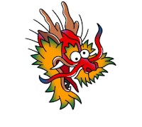 chinese dragon head vector | price 1 credit usd $1